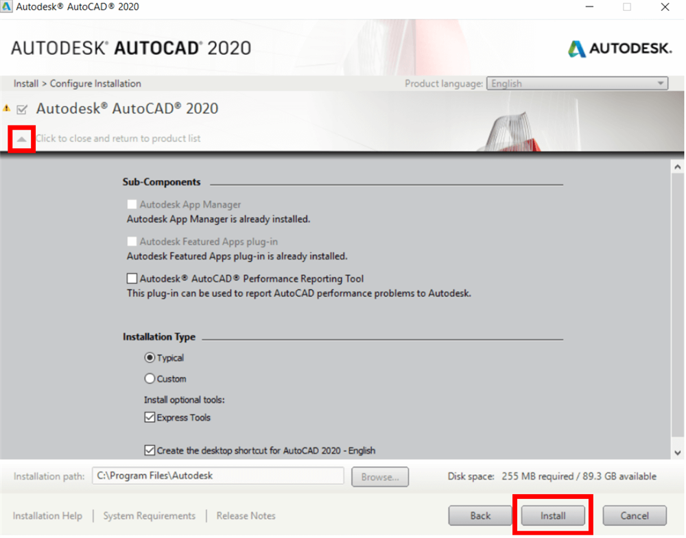 sub components autocad